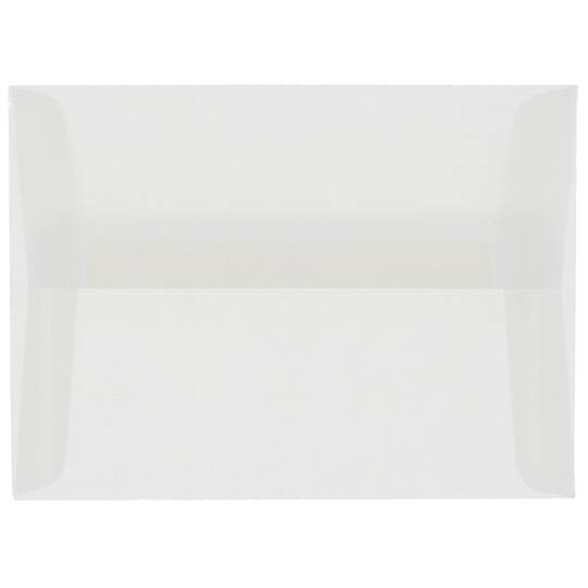 JAM Paper 4.75" x 6.5" Translucent Vellum Envelopes